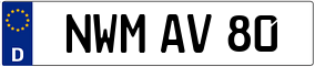 Truck License Plate
